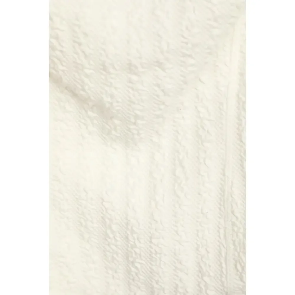 NWT FREE PEOPLE Brittany White Ribbed Puff Sleeve Top Large White Boho